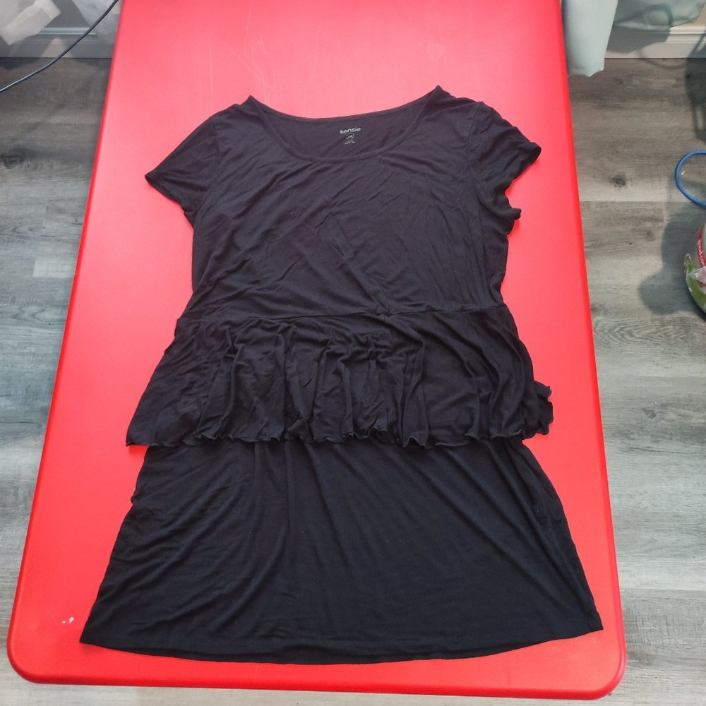 Kensie black stretchy dress women's size XL